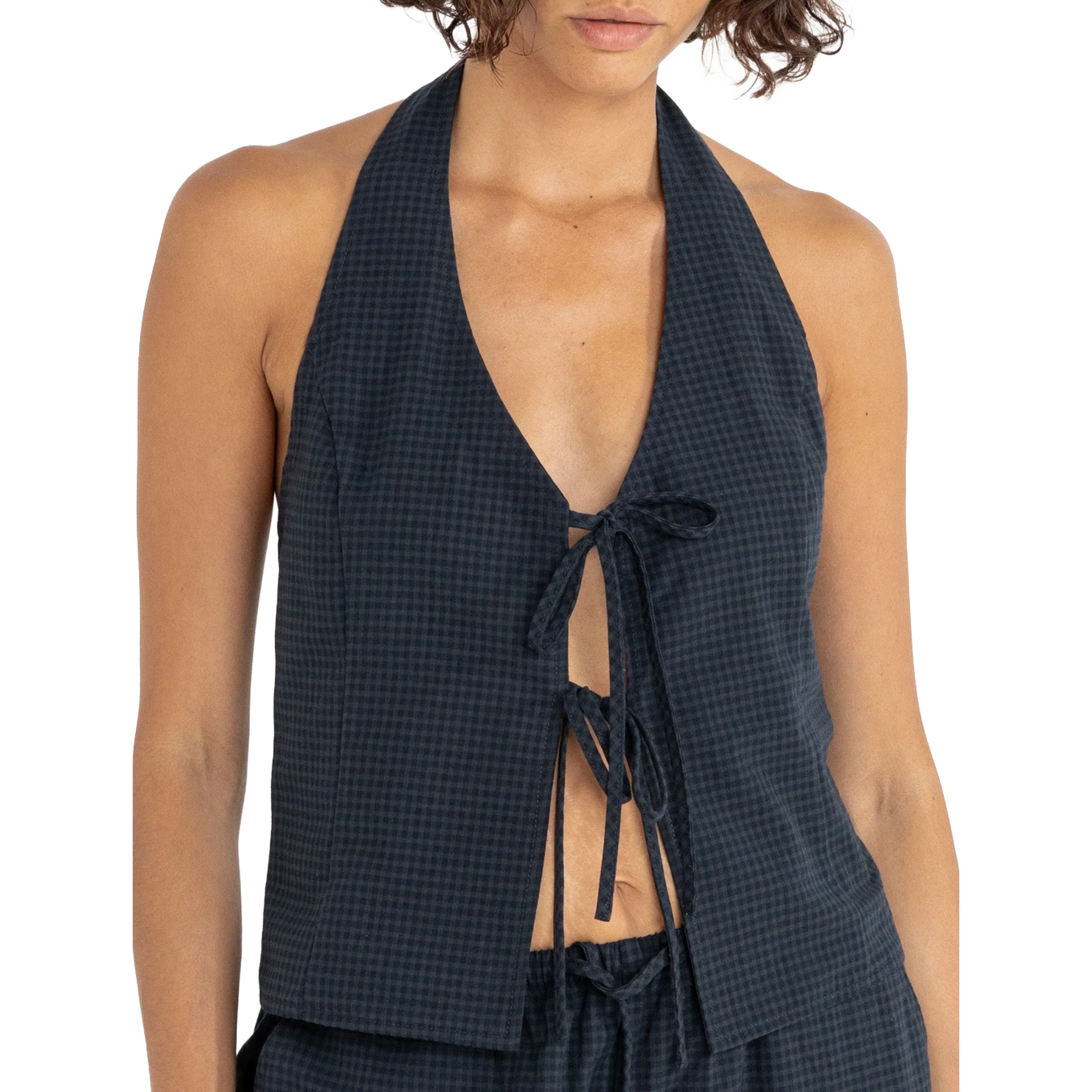 Louise Check Halter Top 2025