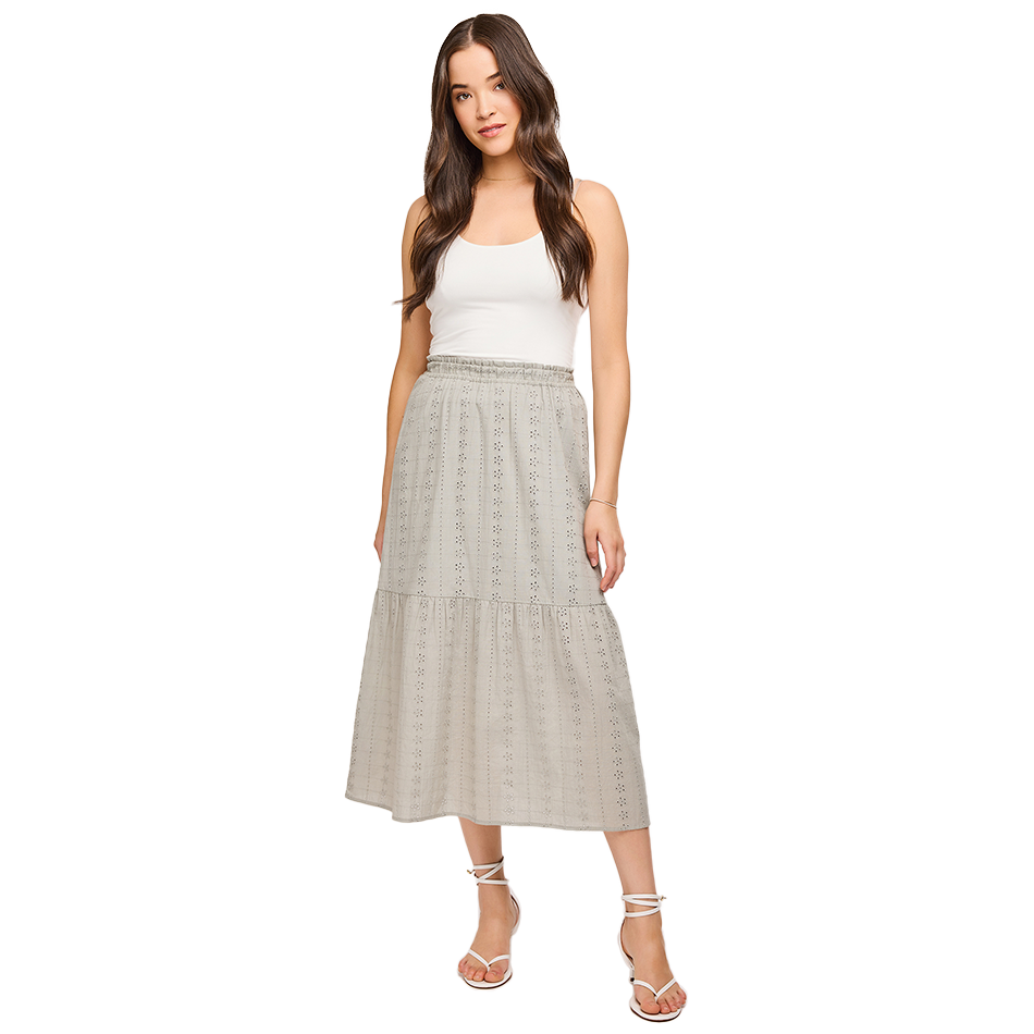 The Azure Sky Eyelet Midi