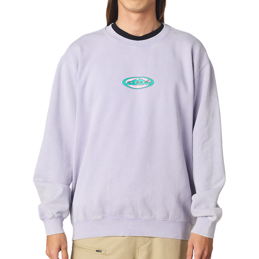 Mixed Relaxed Crewneck