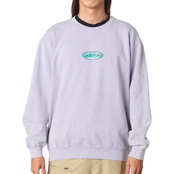 Mixed Relaxed Crewneck