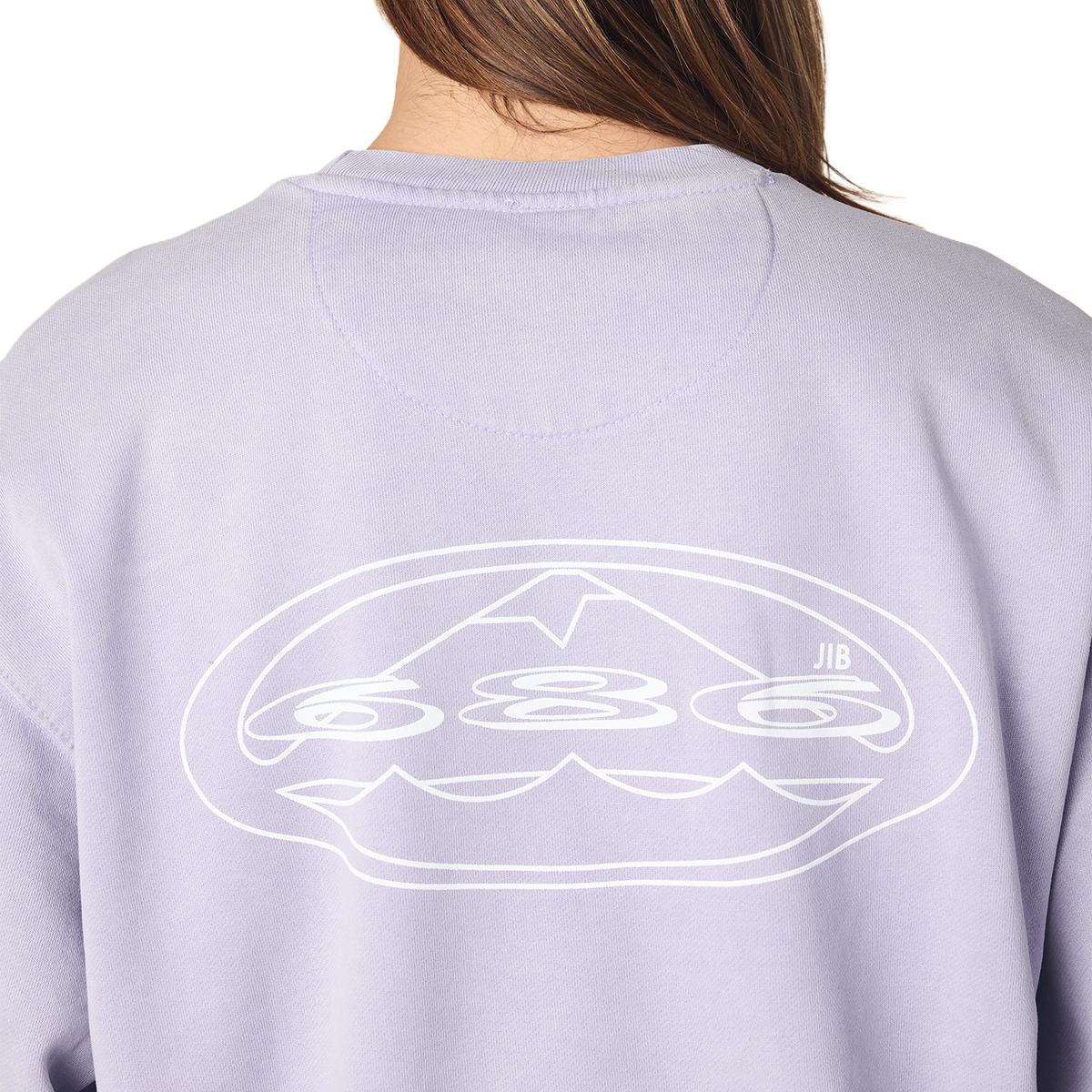 Mixed Relaxed Crewneck