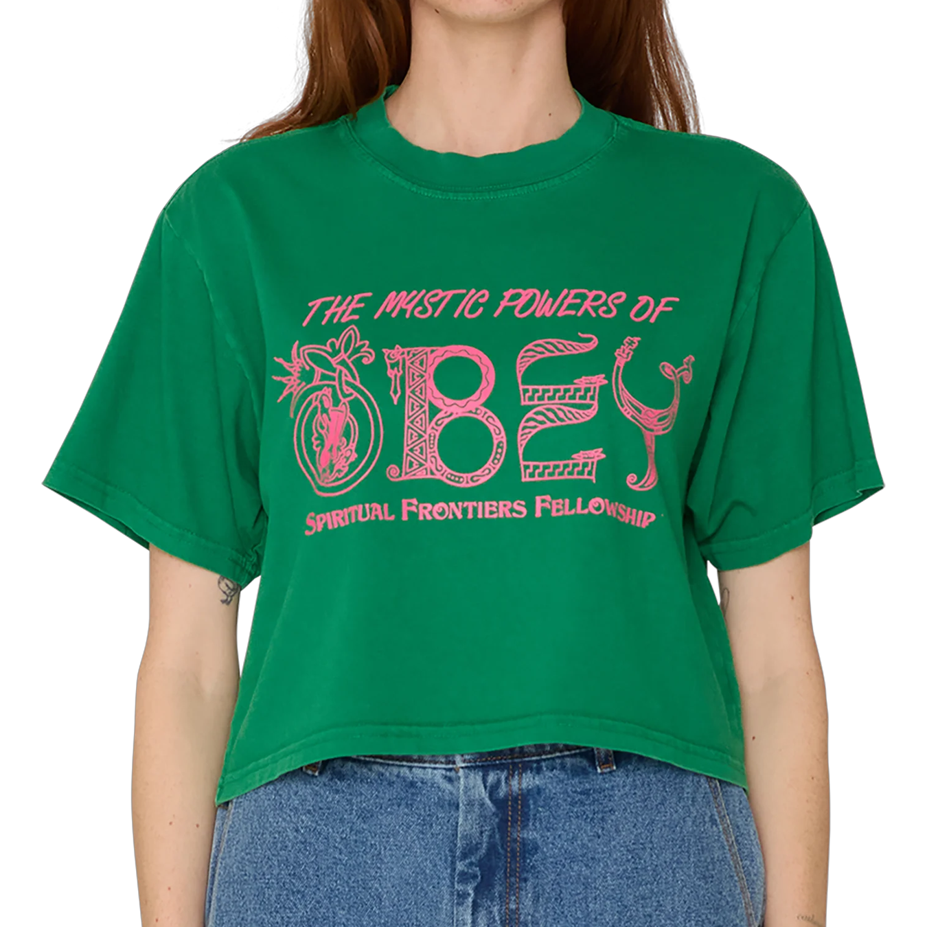 Mystic Powers Of Obey Crop S/S T-Shirt 2025