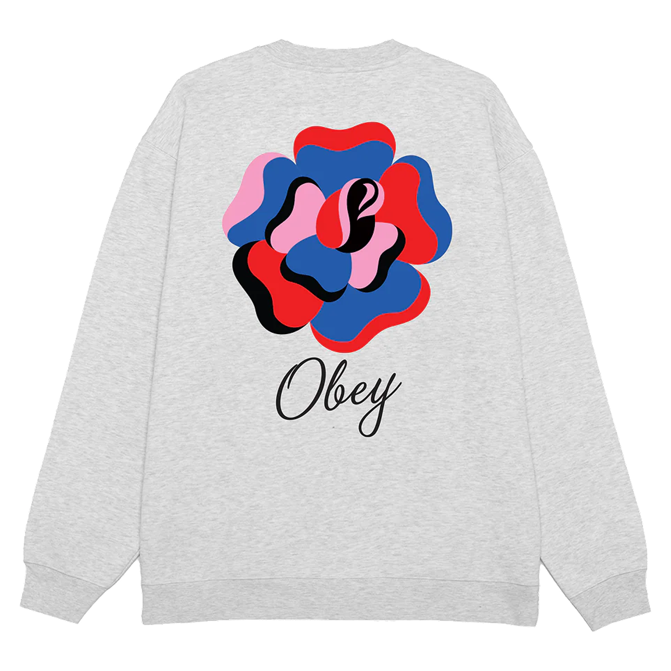 Obey Paper Rose French Terry Crew