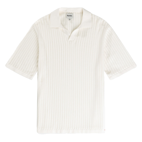 Relaxed Knit S/S Polo Shirt