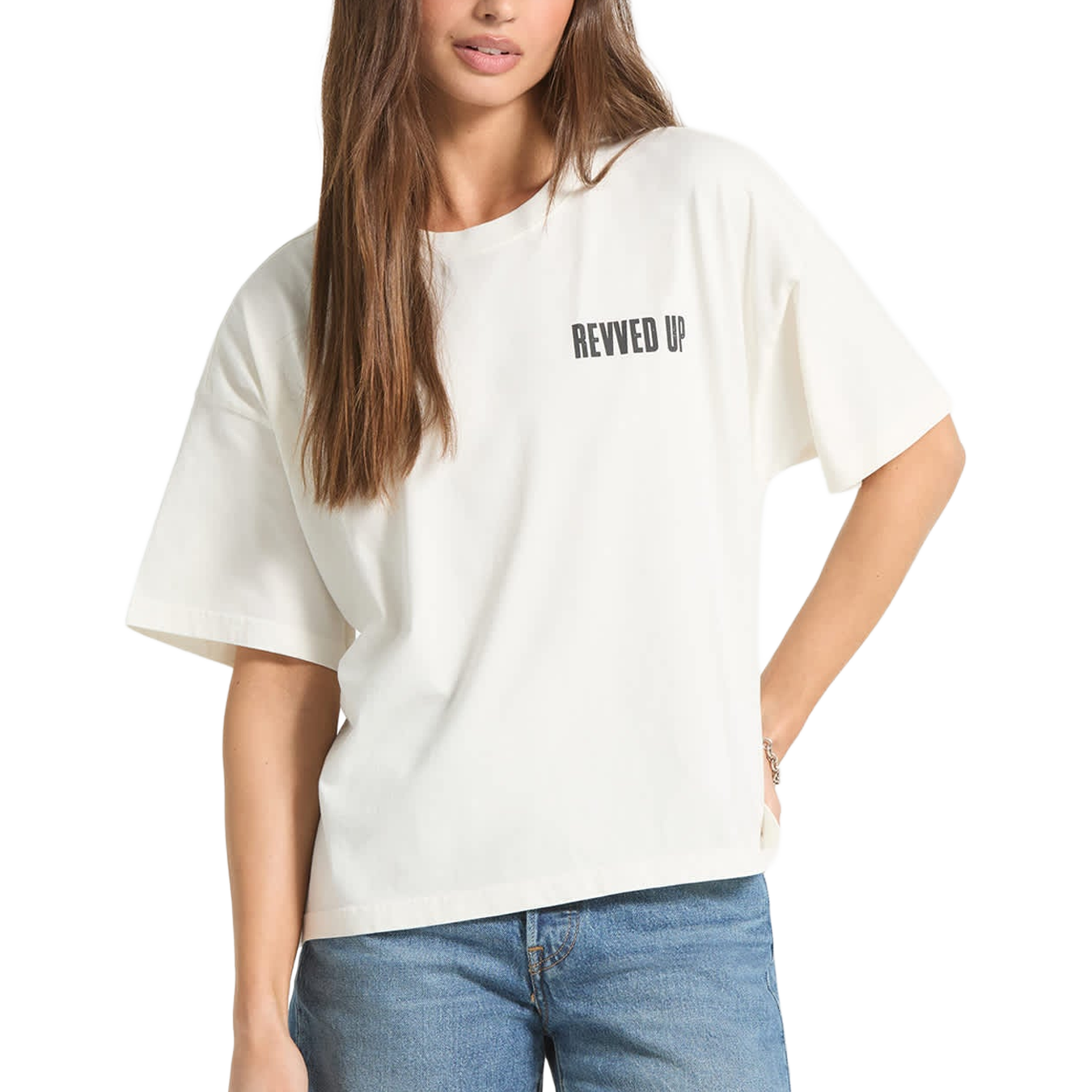 Revved Up Boxy Crew S/S T-Shirt