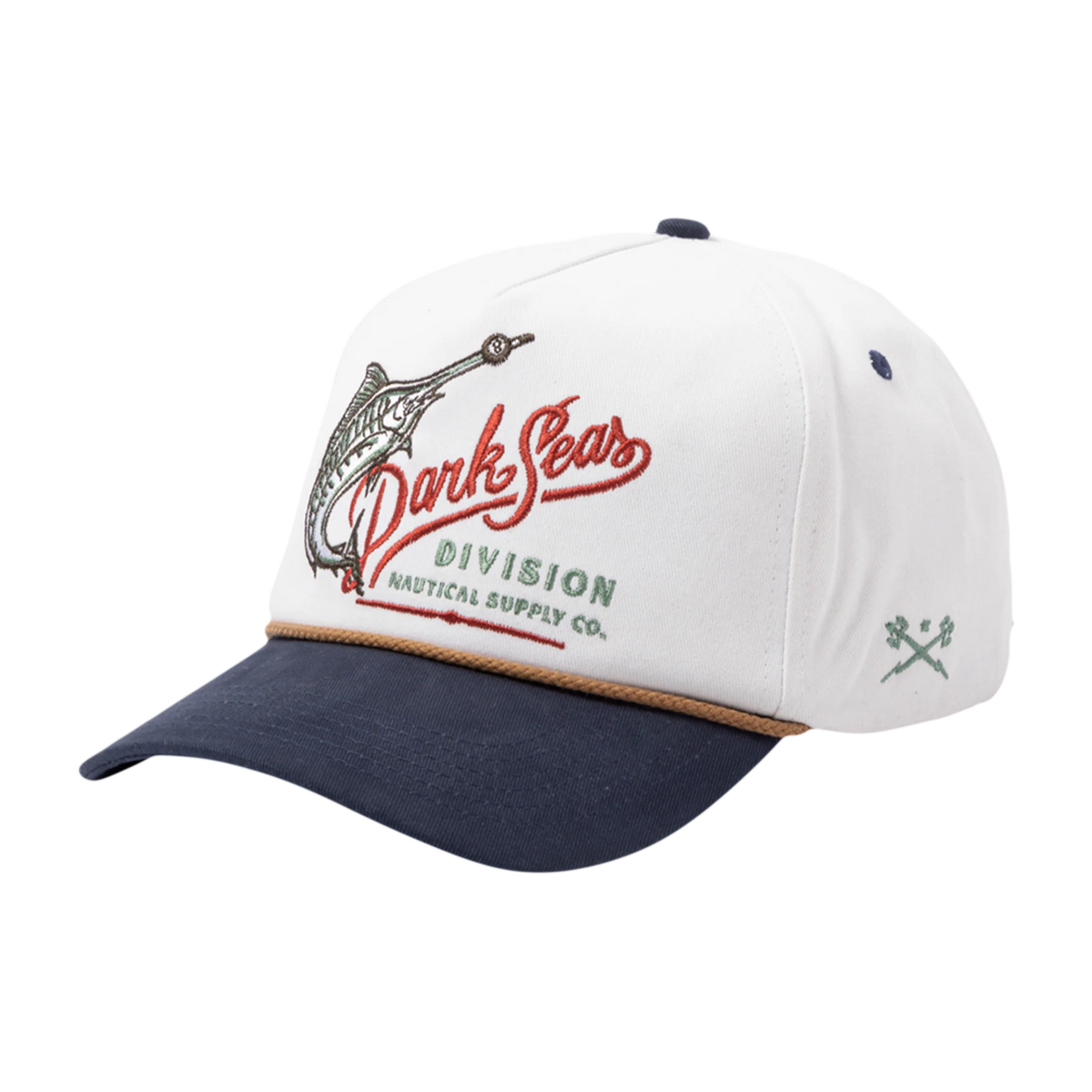 Point Reyes Hat Dark Seas Reyes Snapback Hat Off-White/Navy | The Boardroom Shop