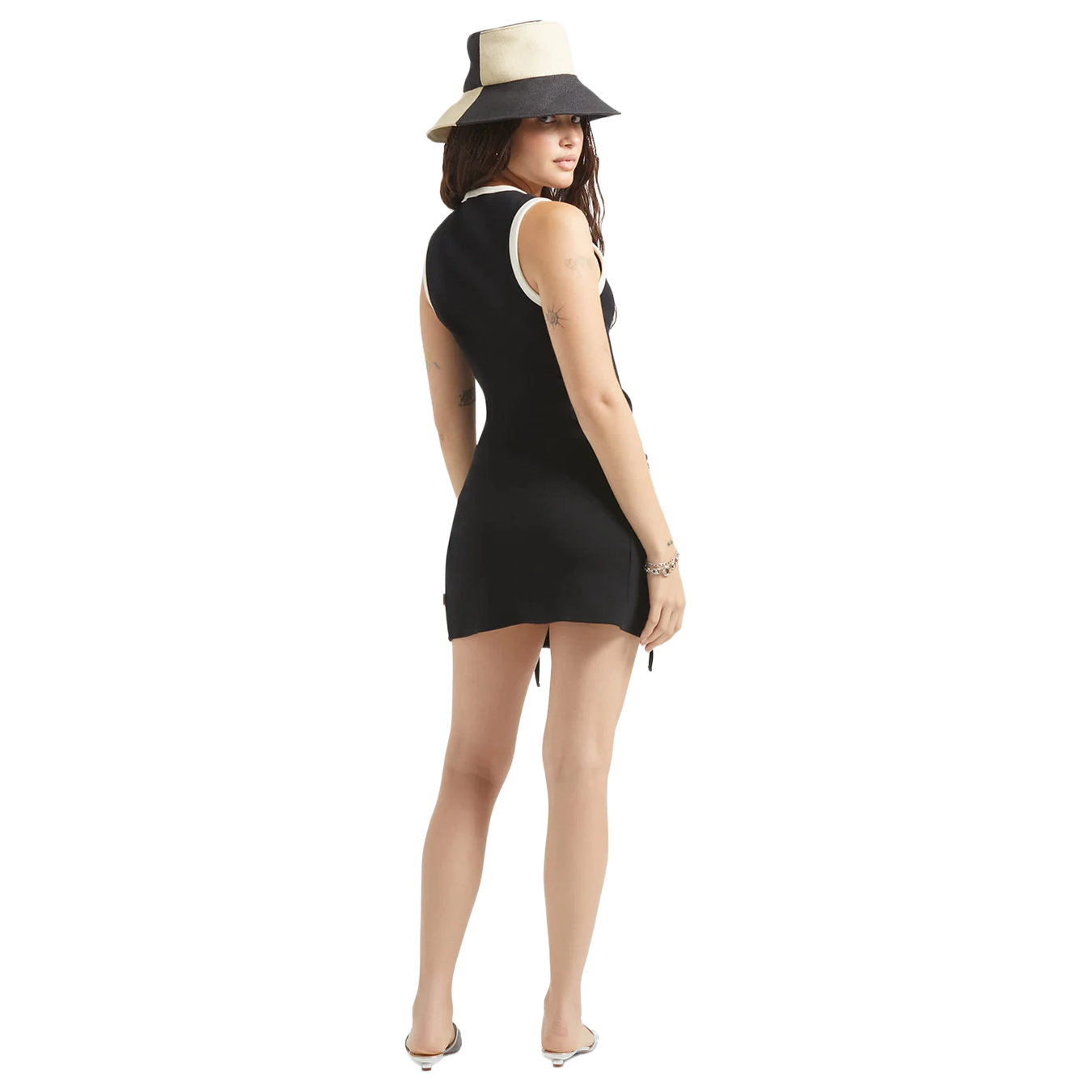 Ribbed Cinch Mini Dress