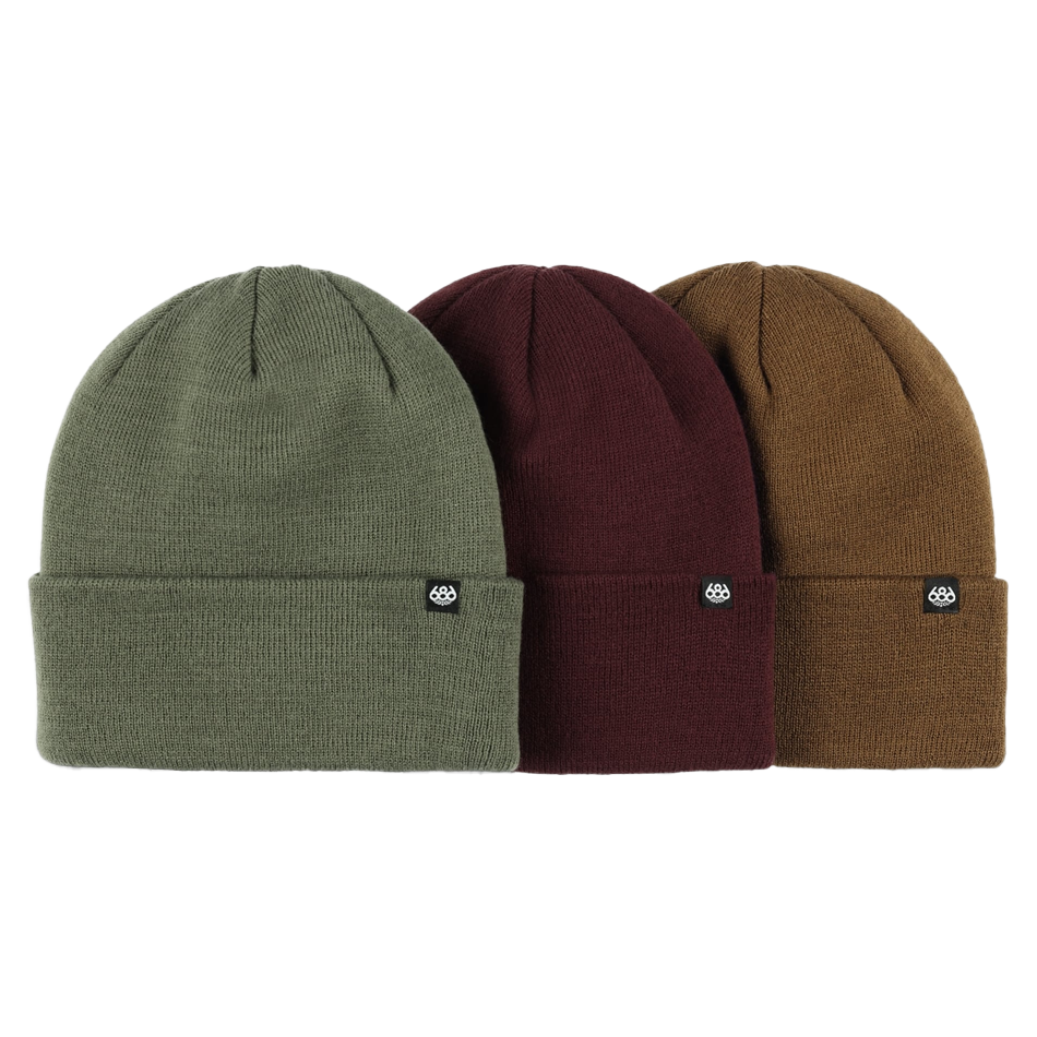 Standard Roll Up Beanie 3pk 2025