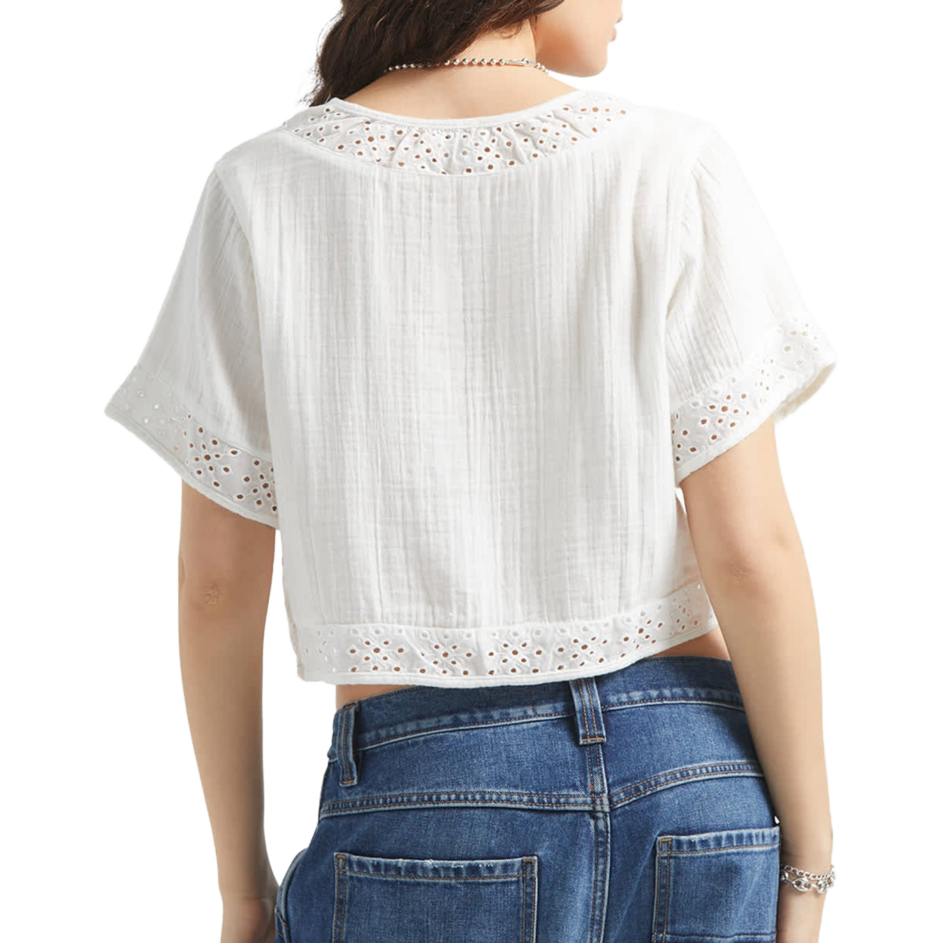 Seaside Eyelet Top