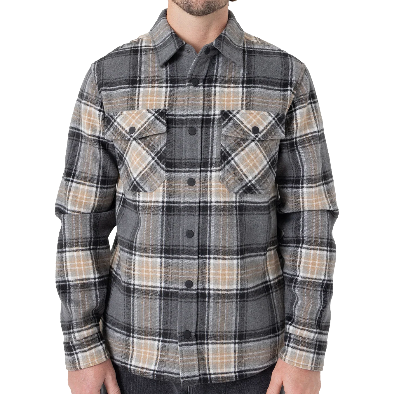 Snap Front Bonded Shirt Jacket 2025