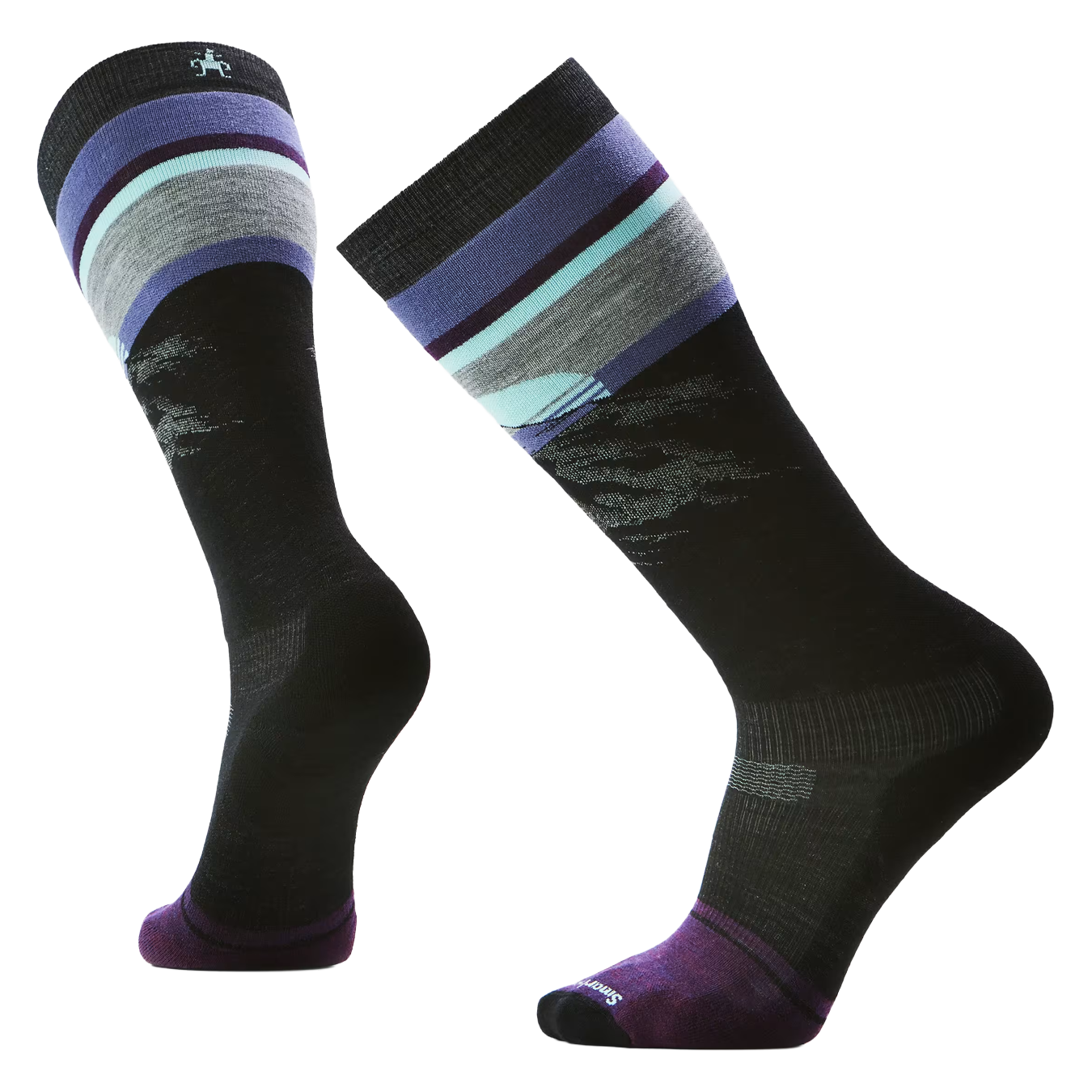 Snow Targeted Cushion Mountain Sunrise OTC Sock 2026