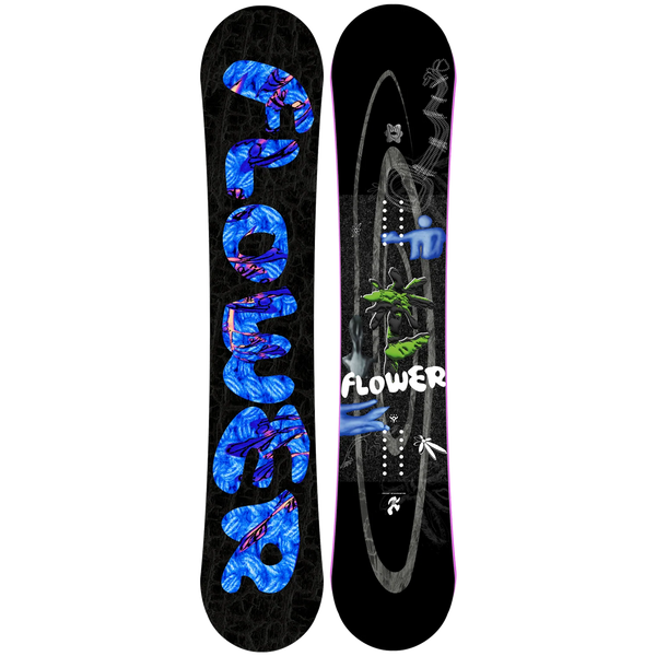 Flower Strange & Paranormal Black Snowboard