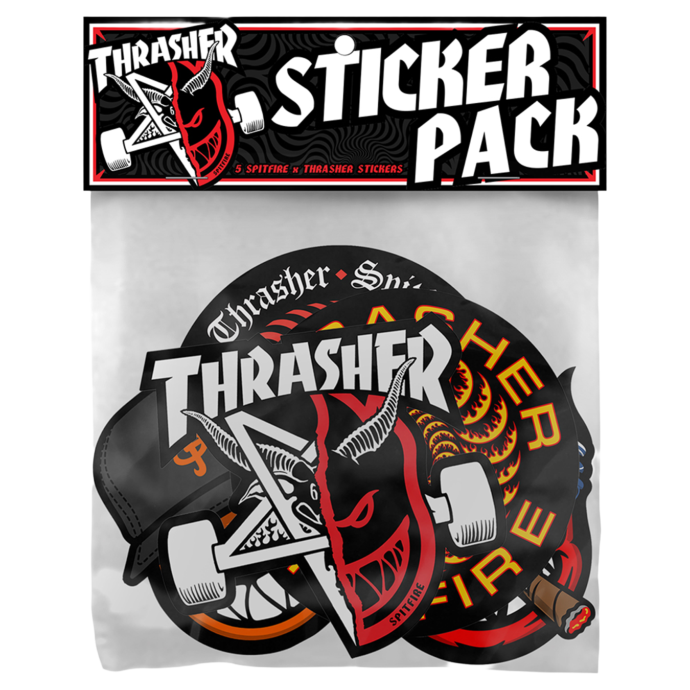 Thrasher X Spitfire Sticker Pack Sticker