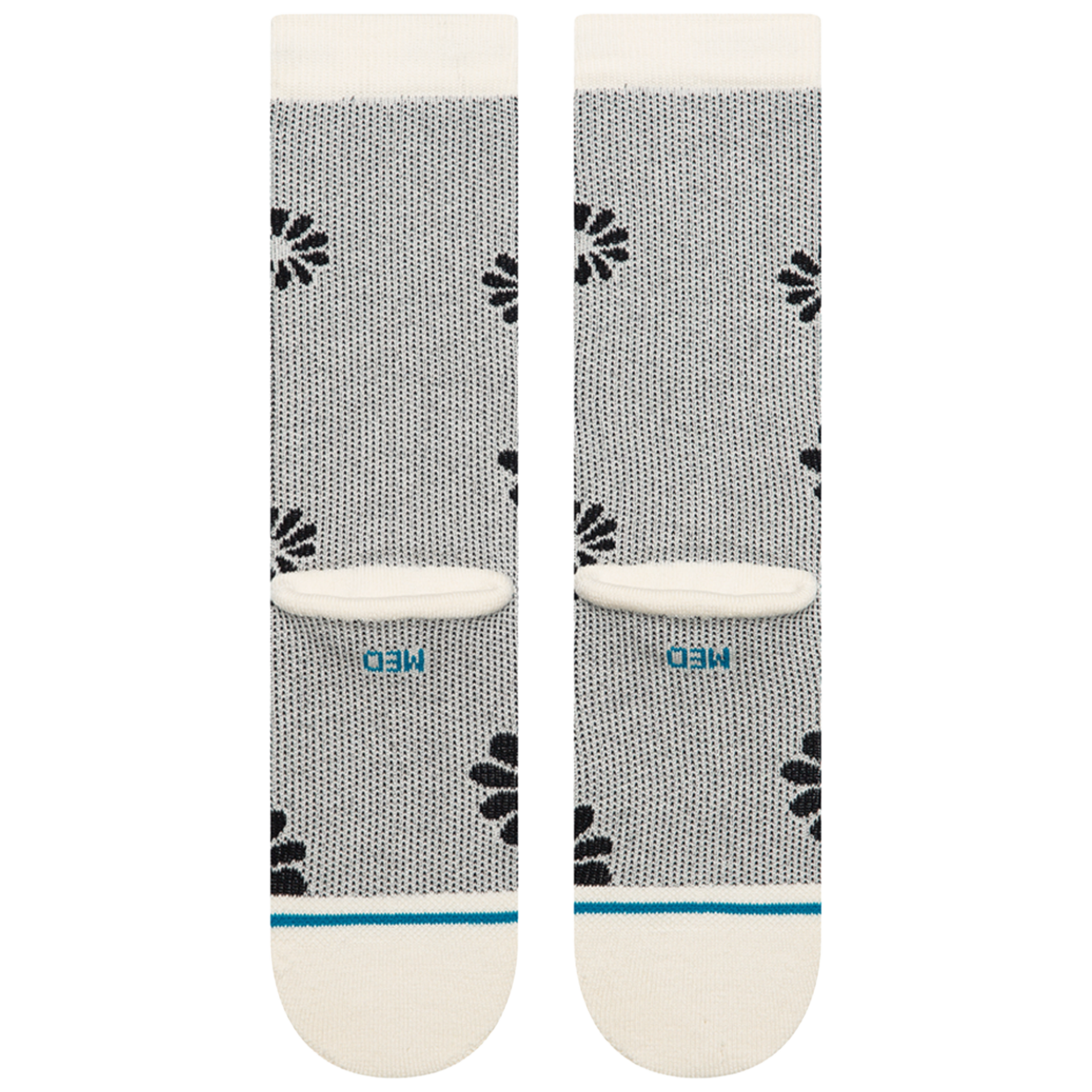 W's Floral Stitch Crew Sock
