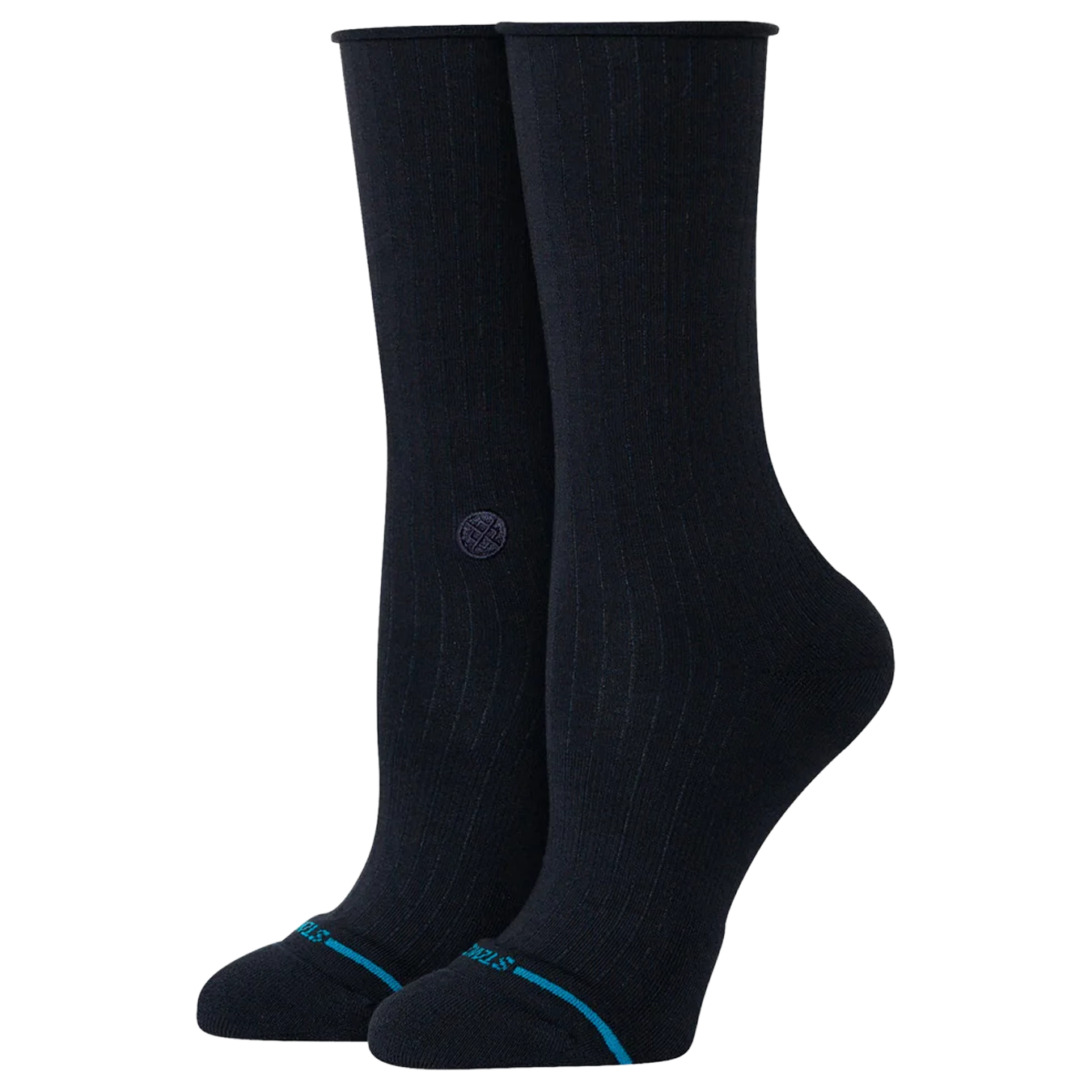 W's Rolled Solid Crew Sock