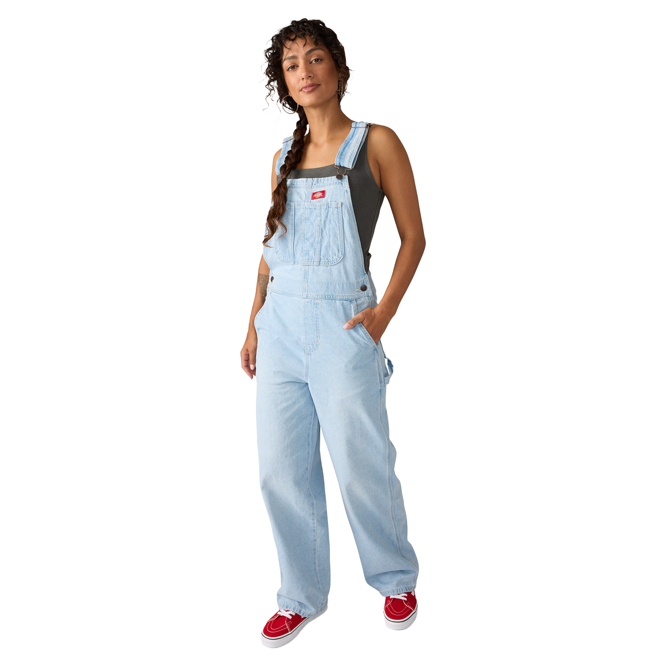 W's Loose Denim Bib