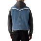 Western Denim Sherpa Vest