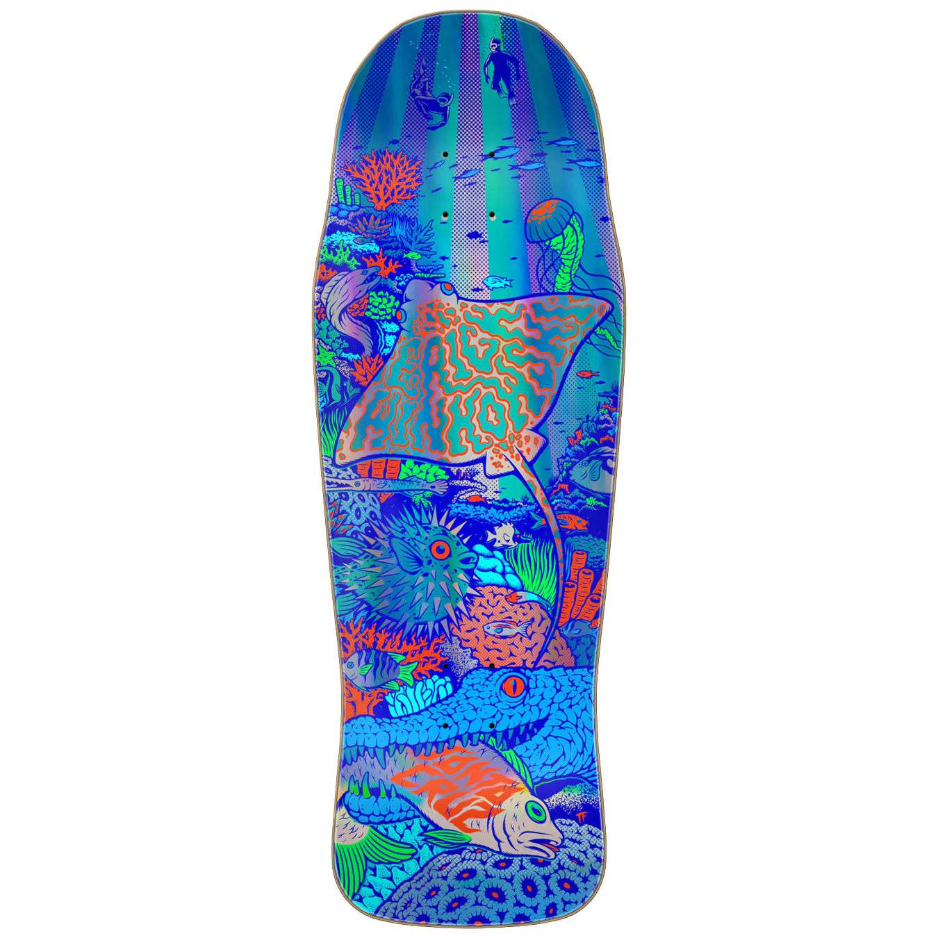 Winkowski Aquatic Prismatic Santa Cruz Shaped Deck