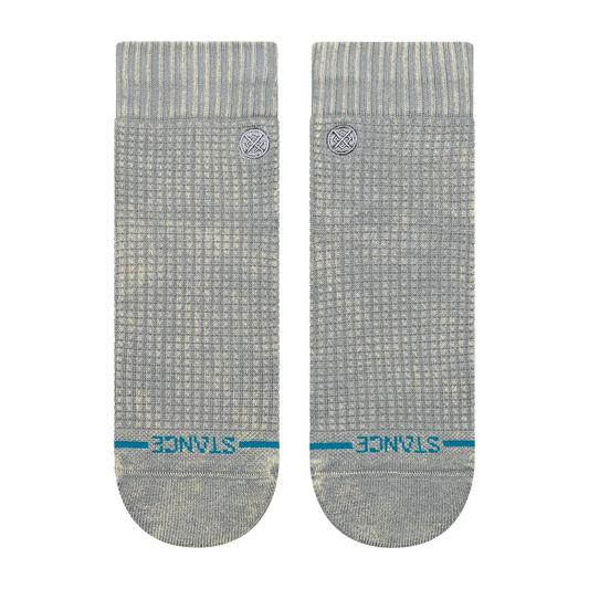 Ws Solid Waffle Quarter Sock