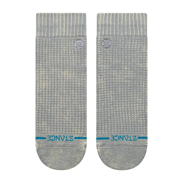 Ws Solid Waffle Quarter Sock