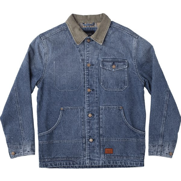 Rvca sales denim jacket